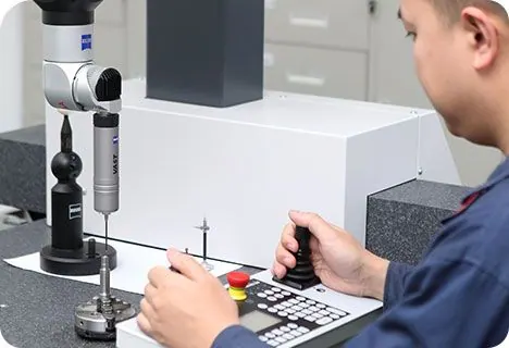 Coordinate measuring machine in use