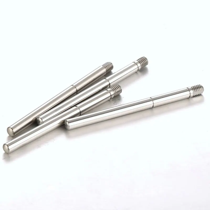 Slender shafts with flats and grooves